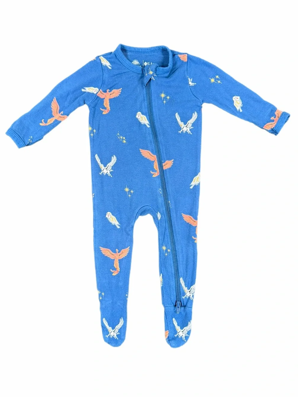 KYTE BABY Bamboo Zip Footie in Harry Potter Flight - 0-3M